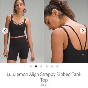 Lululemon Align Strappy Ribbed Tank Top
Black 2023 Style Number: W1EF6S Nulu 12